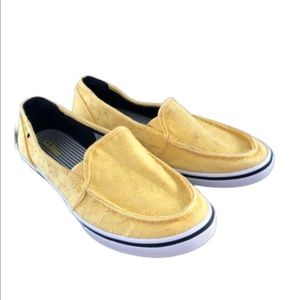 LL Bean Womens Canvas Slip On Sneakers Deck Shoes